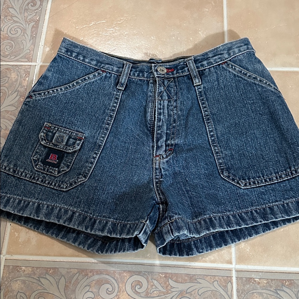 Classic Blue Denim Jean Shorts - Picture 4 of 5
